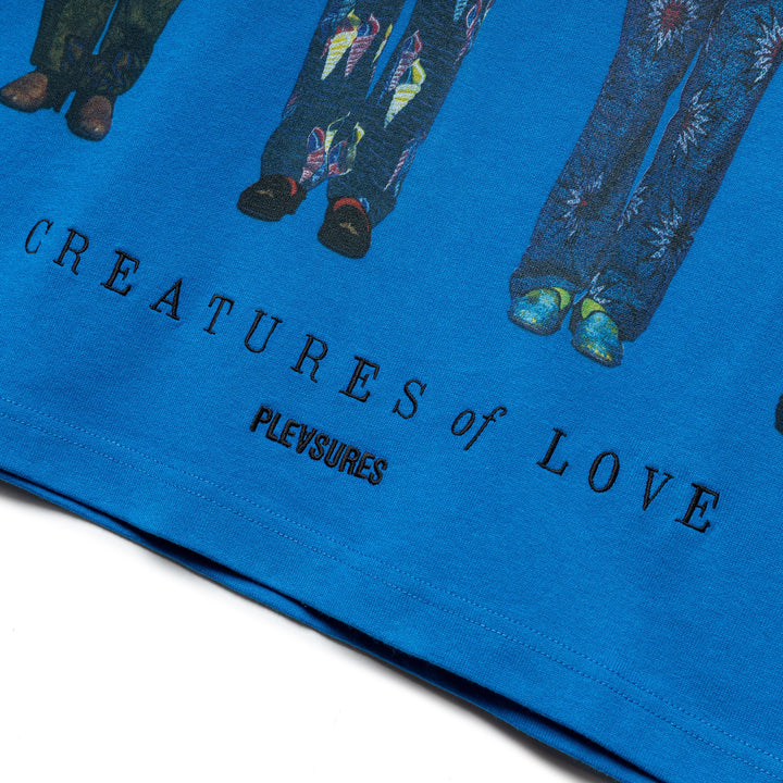 Pleasures x Talking Heads Creatures Heavyweight Tee | Blue