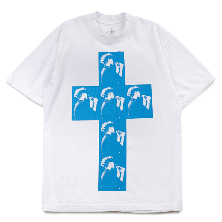 Pleasures x The Jesus And Mary Chain Cross Tee | White