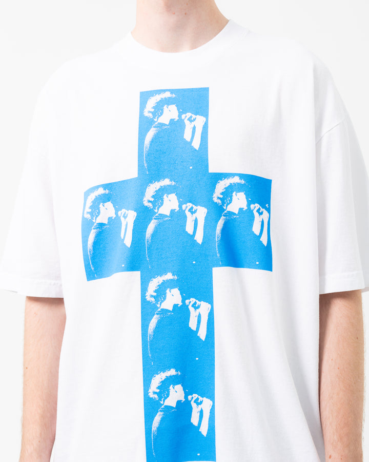 Pleasures x The Jesus And Mary Chain Cross Tee | White