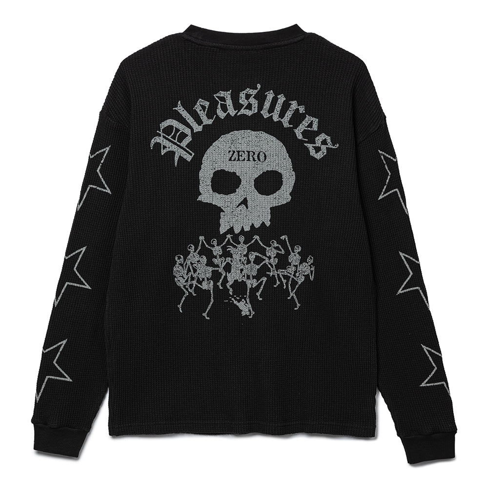 Pleasures x Zero Misled Thermal L/S Tee | Black