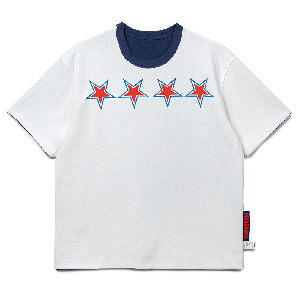 Pleasures x Zero Stars Reversible Tee | Navy