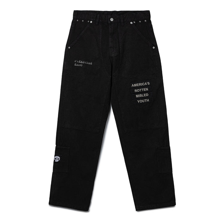 Pleasures x Zero Work Pants | Black