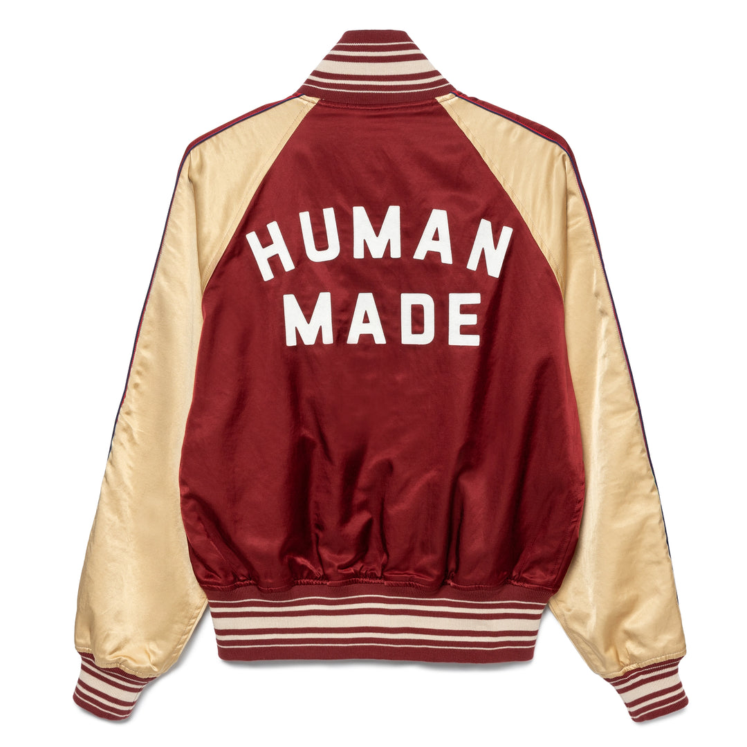 Reversible Satin Jacket | Burgundy
