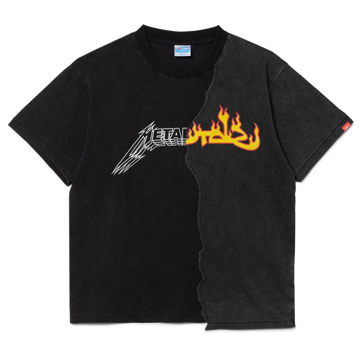 SBTG x Metallica Flaming Skull Tear-Up Tee | Black