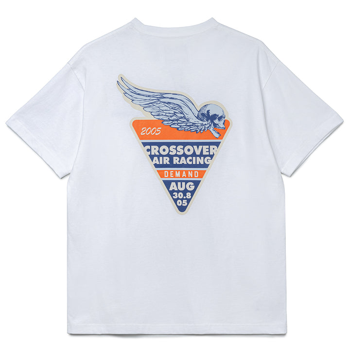 Seasonal Graphic Air Racing Tee | White