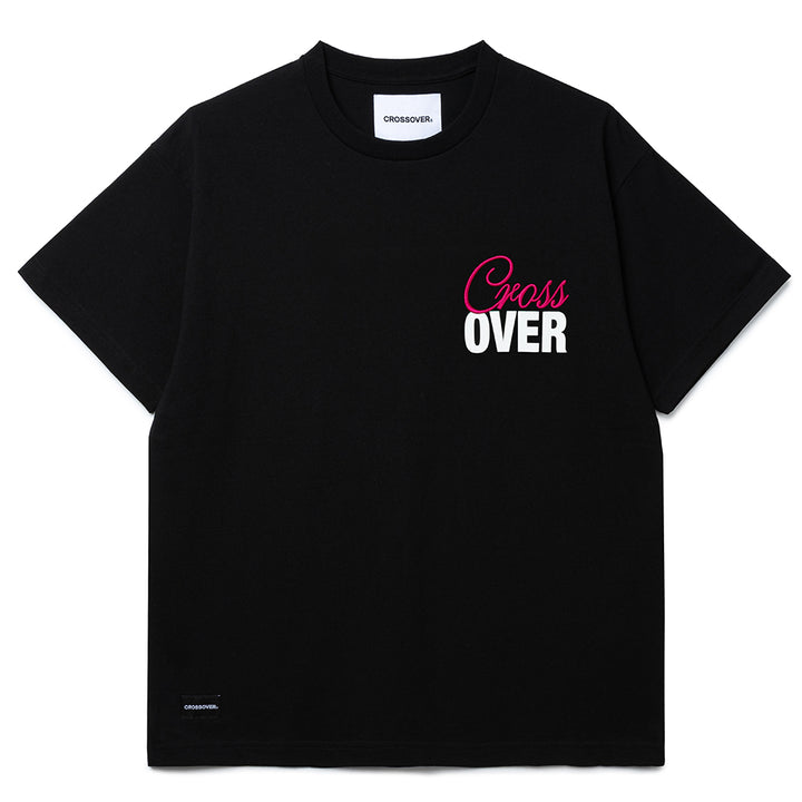 Seasonal Graphic Cursive Tee | Black