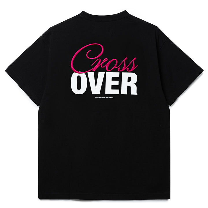 Seasonal Graphic Cursive Tee | Black