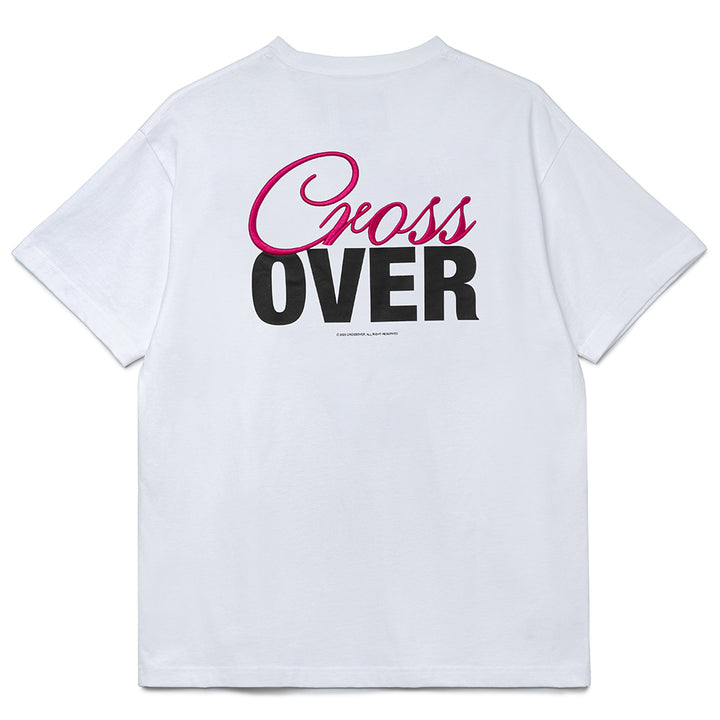 Seasonal Graphic Cursive Tee | White