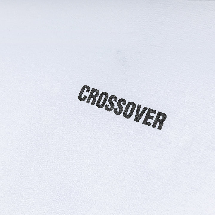 Seasonal Graphic Demand Distress Tee | White