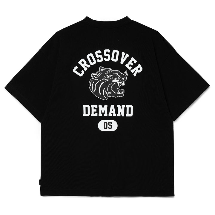 Seasonal Graphic Panther Arch Tee | Black