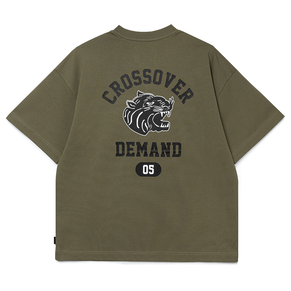 Seasonal Graphic Panther Arch Tee | Olive