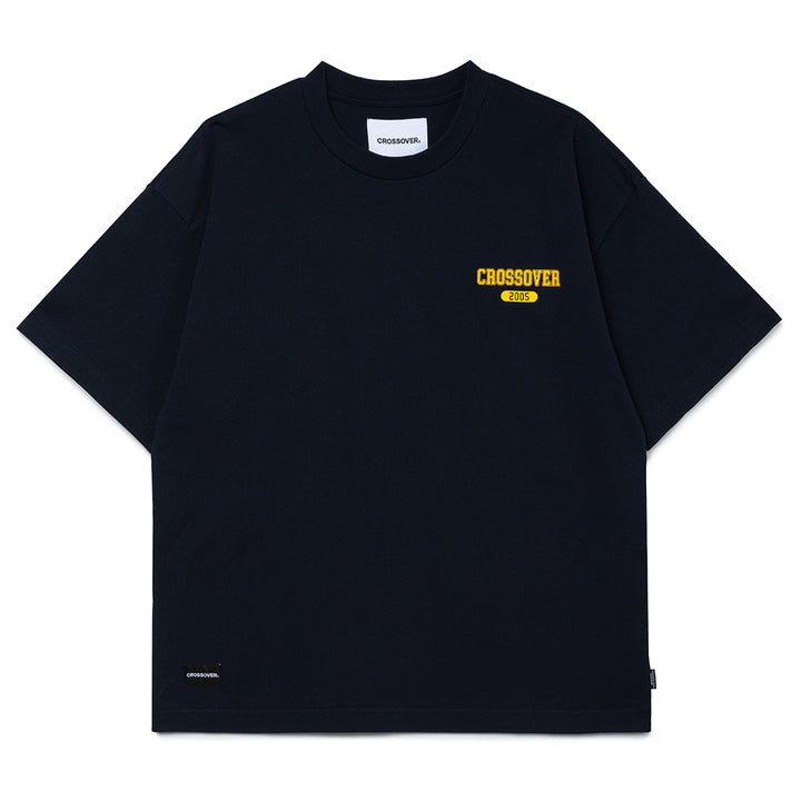 Seasonal Graphic Panther Varsity Tee | Navy