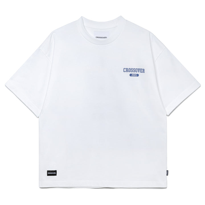 Seasonal Graphic Panther Varsity Tee | White