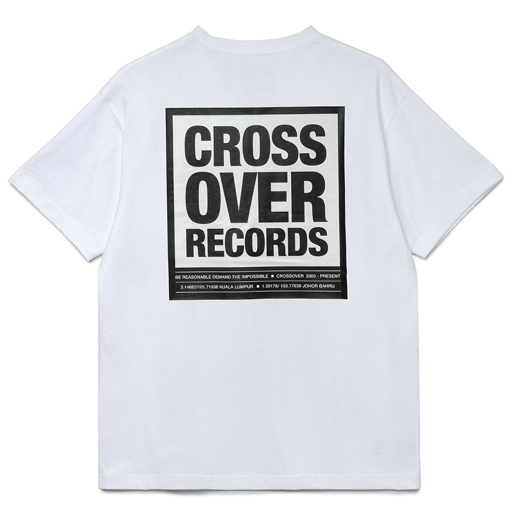 Seasonal Graphic Records Tee | White
