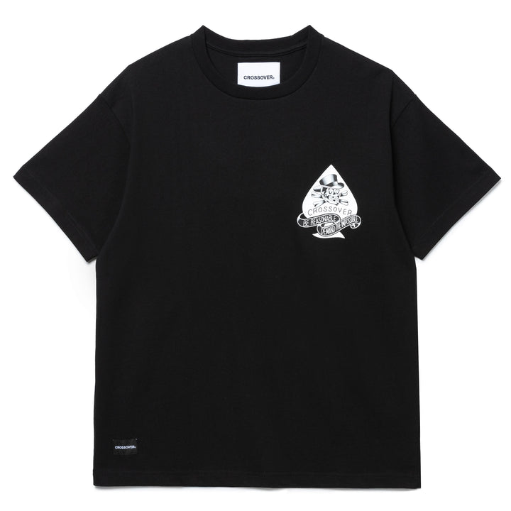 Seasonal Tattoo Spade Skull Tee | Black