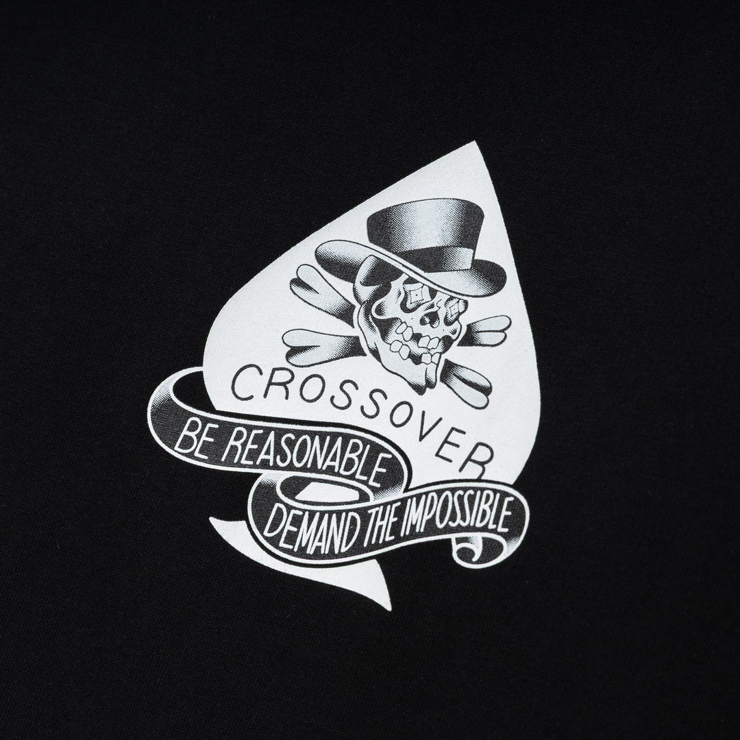 Seasonal Tattoo Spade Skull Tee | Black