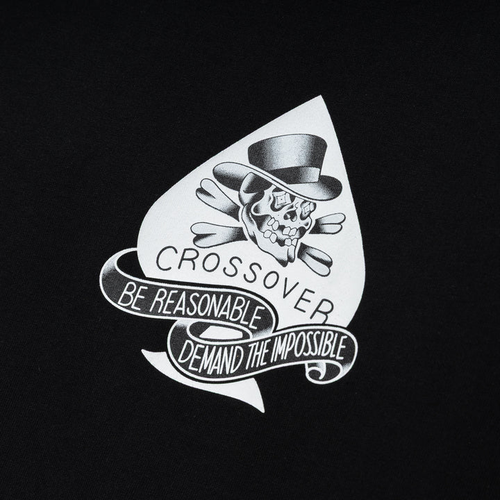 Seasonal Tattoo Spade Skull Tee | Black