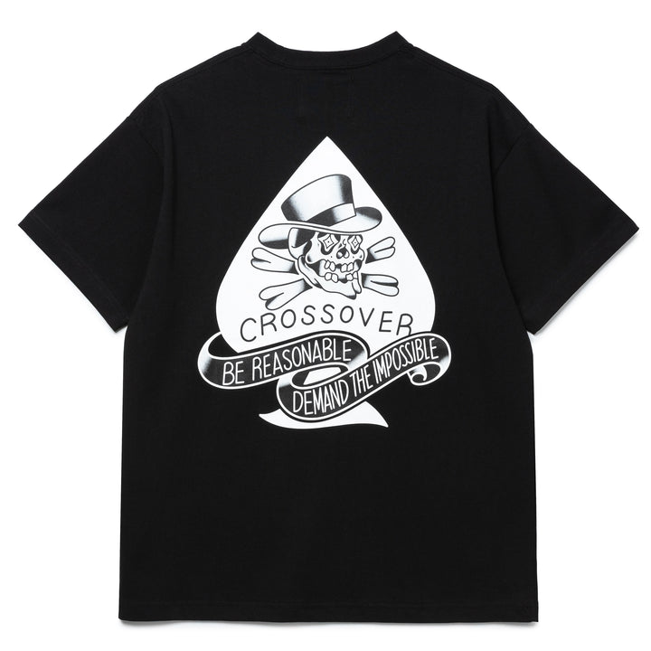 Seasonal Tattoo Spade Skull Tee | Black