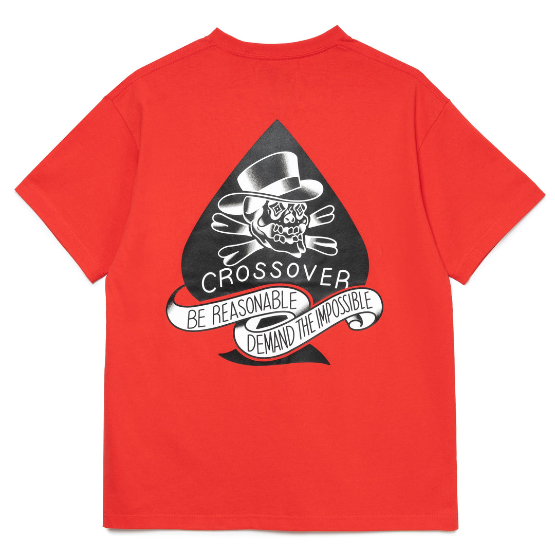 Seasonal Tattoo Spade Skull Tee | Red