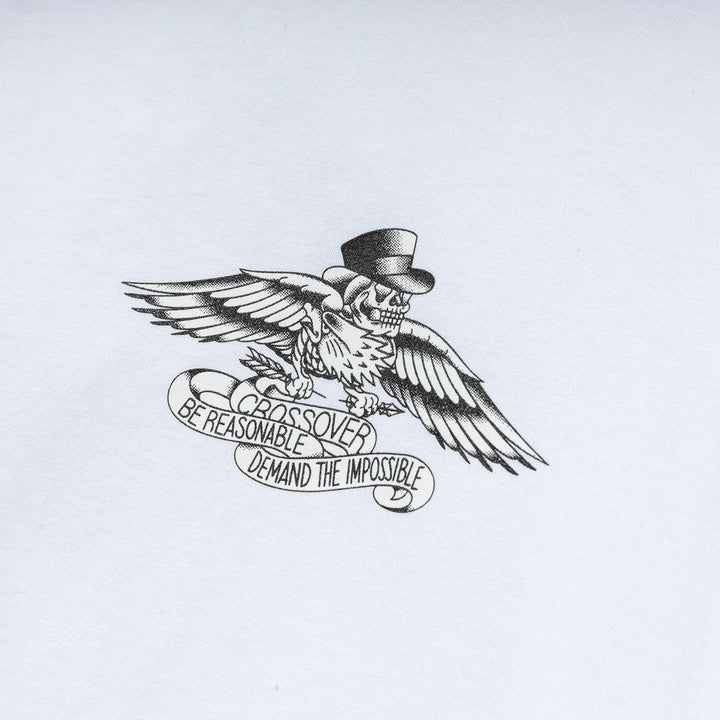 Seasonal Tattoo Storm Feather Tee | White