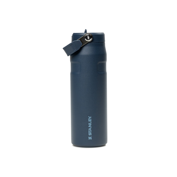 IceFlow™ Bottle with Flip Straw Lid 24oz | Navy