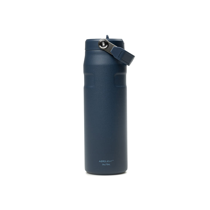 IceFlow™ Bottle with Flip Straw Lid 24oz | Navy