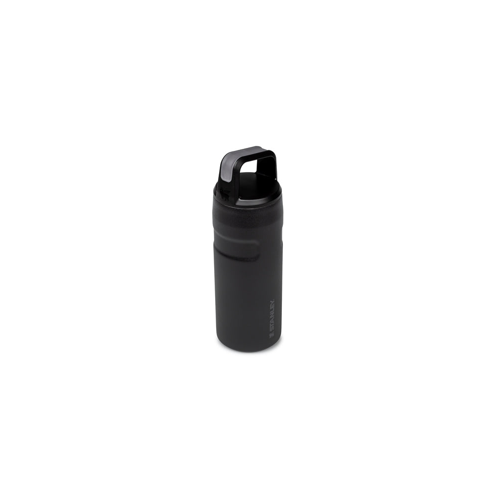 Iceflow Bottle With Cap and Carry + Lid 16oz | Black