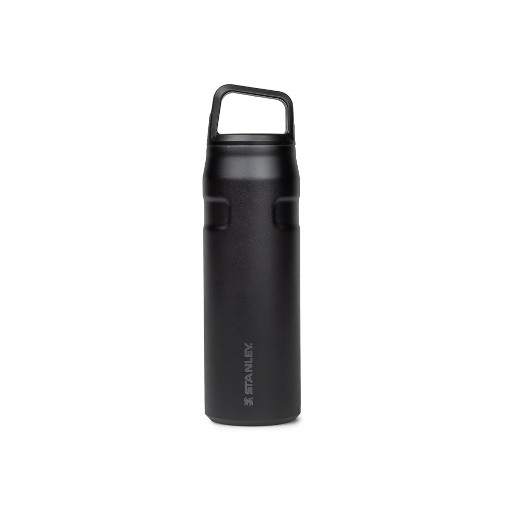 Iceflow Bottle With Cap and Carry + Lid 24oz | Black