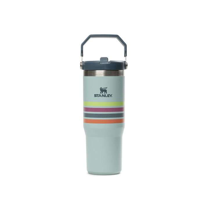 Varsity Iceflow™ Flip Straw Tumbler 30oz | Seafoam Stripe