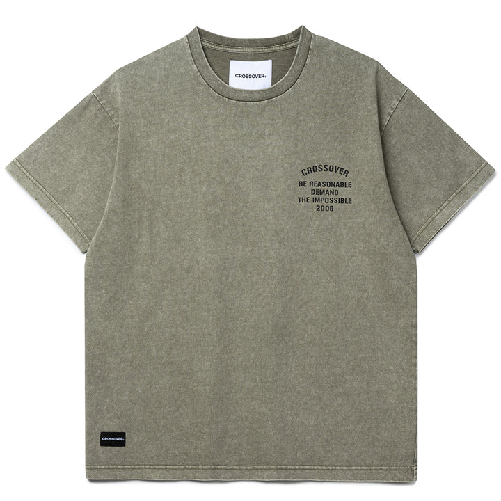 Stencil Military Demand Division Tee | Green Fade