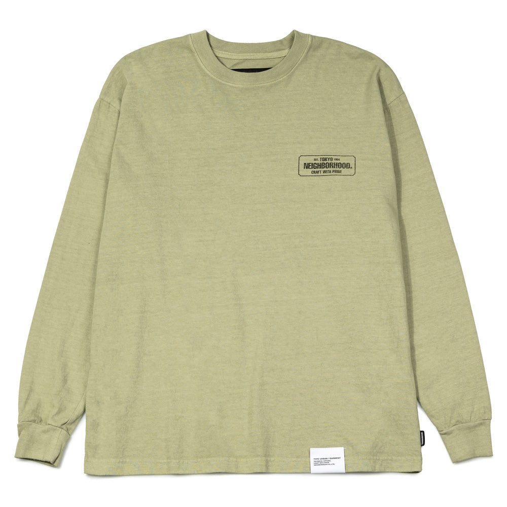 NEIGHBORHOOD/SULFUR DYE CREWNECK SS/サイズXL/SAND-