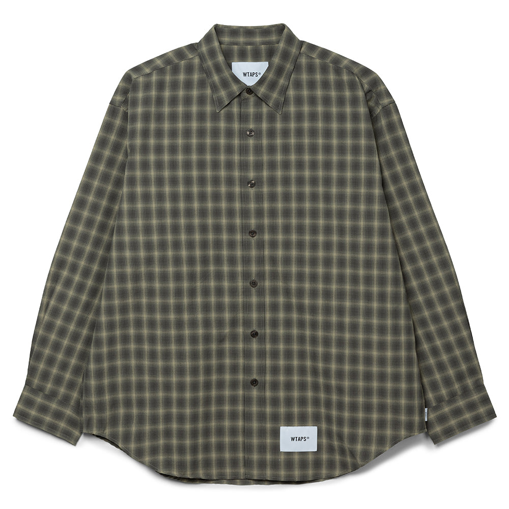 Wtaps TXT 01 / LS / Poly. Broadcloth. Textile. Of | Olive Drab