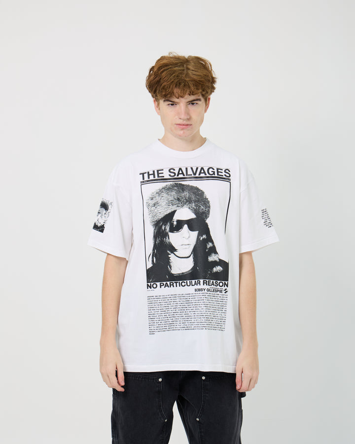 The Salvages x Bobby Gillespie No Particular Reason Tee | White
