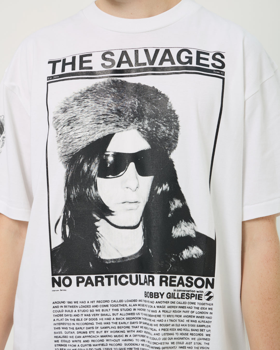 The Salvages x Bobby Gillespie No Particular Reason Tee | White