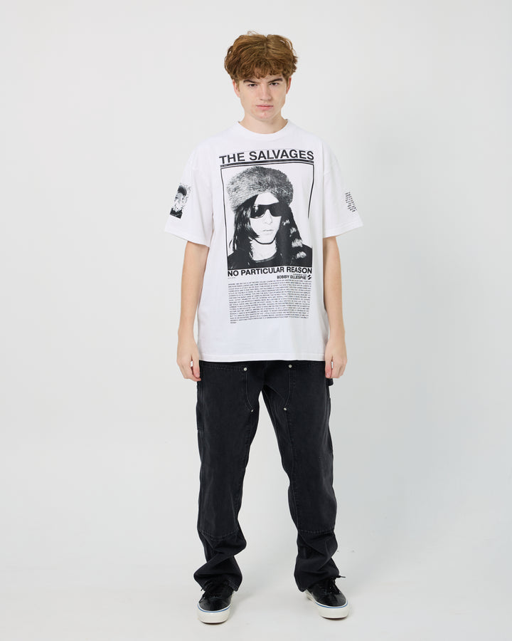 The Salvages x Bobby Gillespie No Particular Reason Tee | White