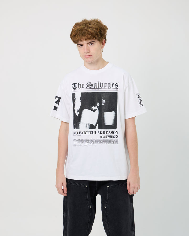 The Salvages x Sheet Noise No Particular Reason Tee | White