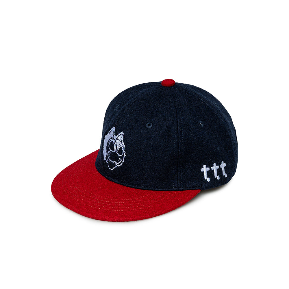 Digicat Wool Ball Cap | Navy Red