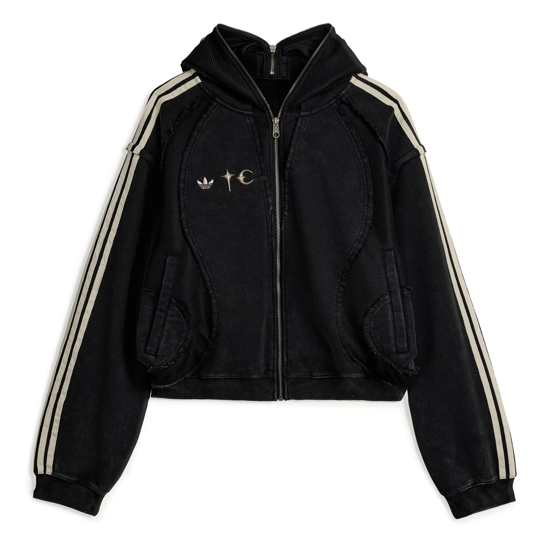 Adidas x Thug Club Teamgeist Hooded Zip Up | Black