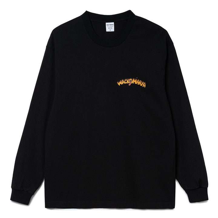 Wacko Maria x Tim Lehi Washed Heavy Weight Crew Neck Type-1 L/S Tee | Black