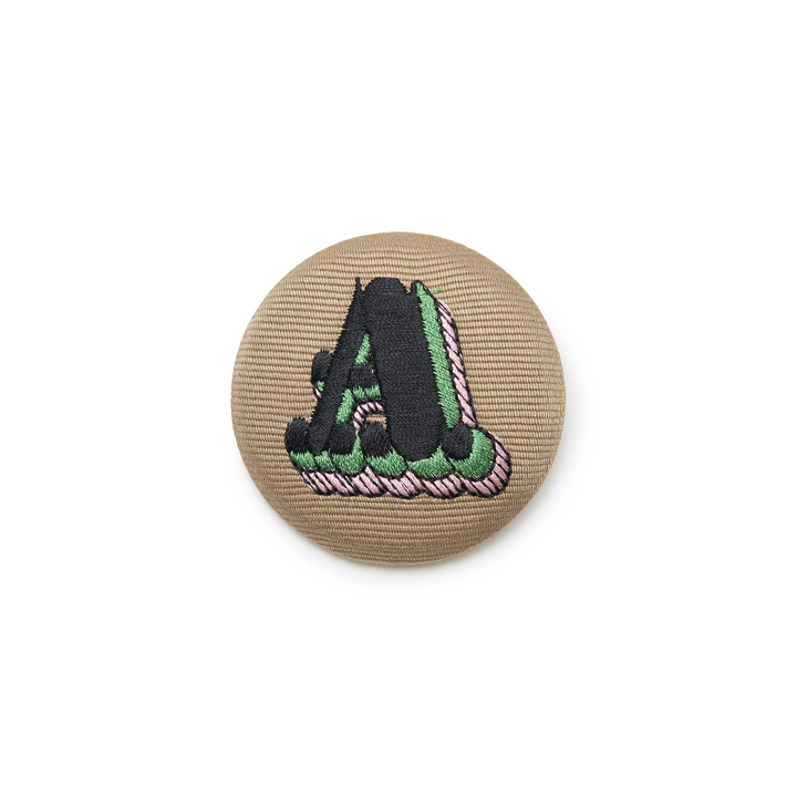 Undercover Embroidered Badge | Beige Brown