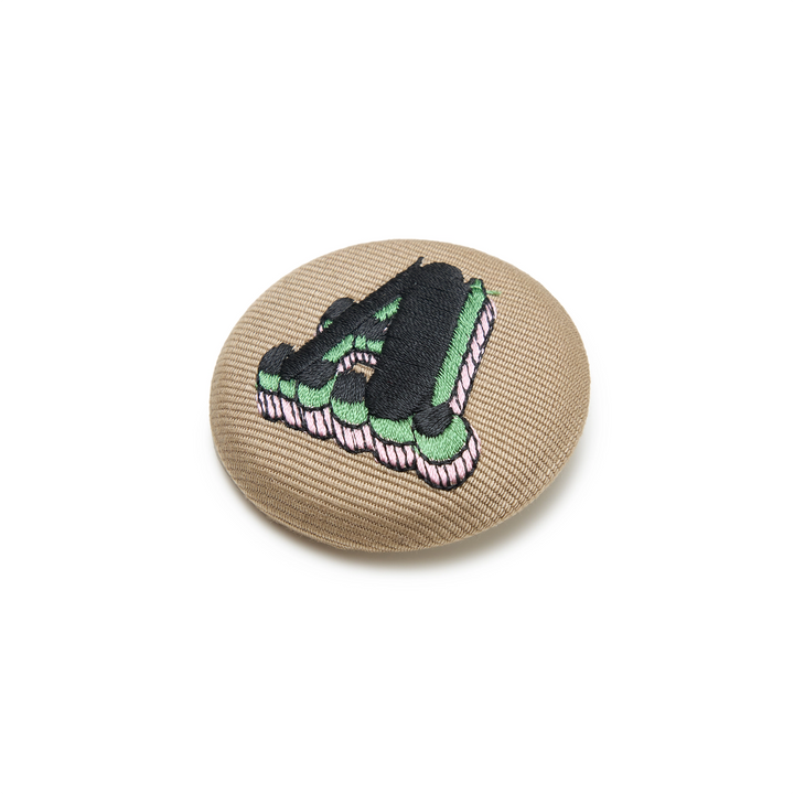 Undercover Embroidered Badge | Beige Brown
