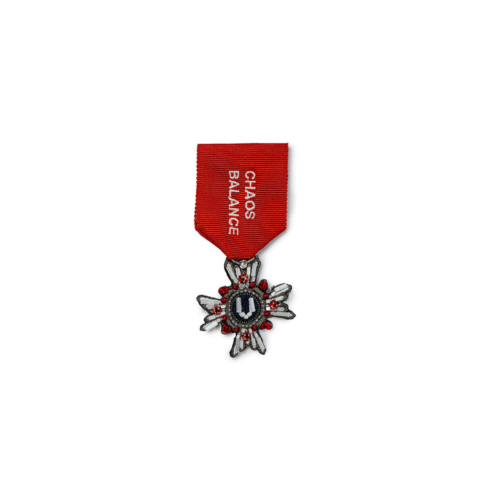 Undercover Medal Brooch | Red