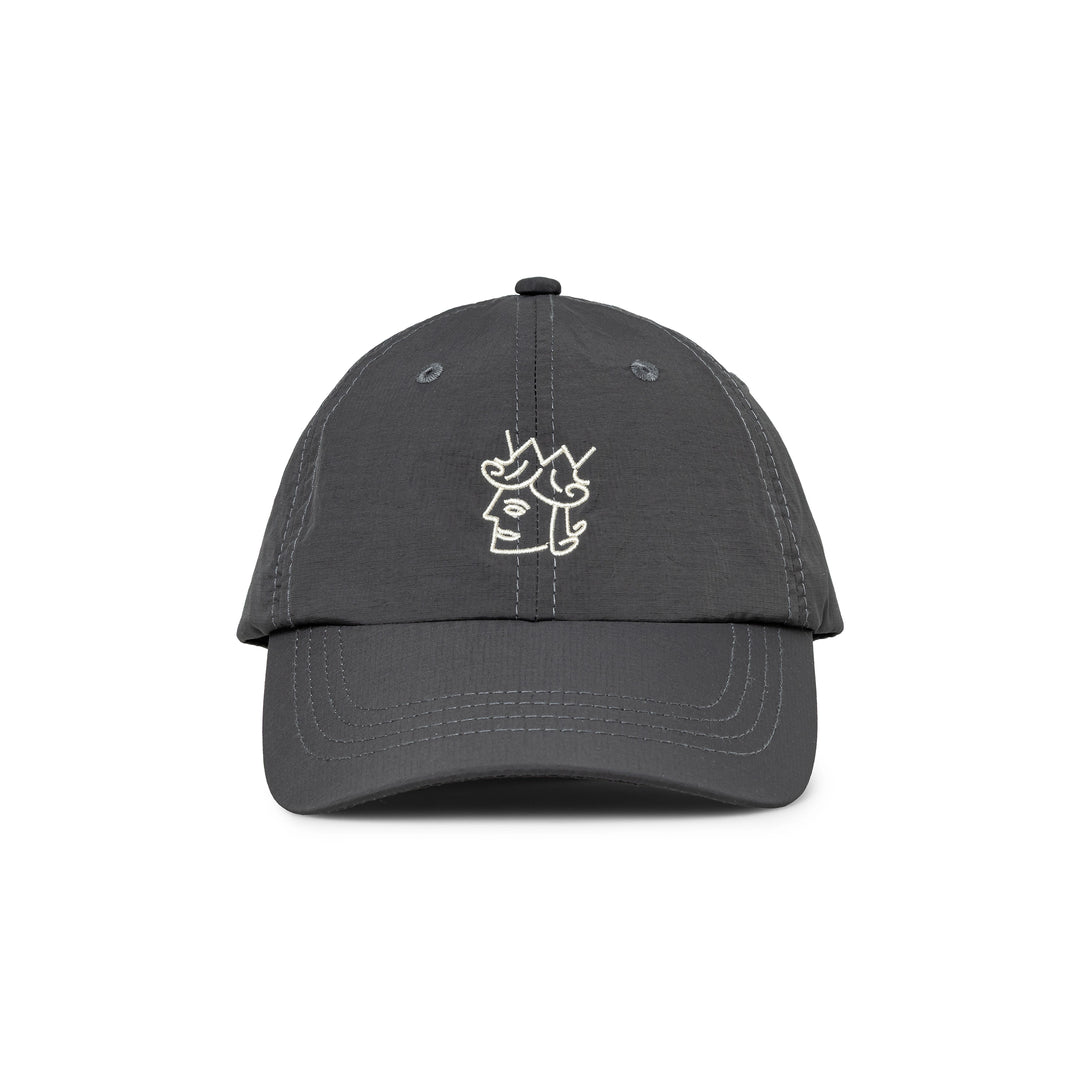 Nylon QH Logo Cap | Charcoal