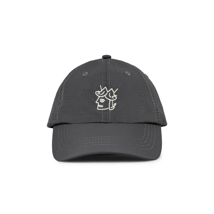 Nylon QH Logo Cap | Charcoal