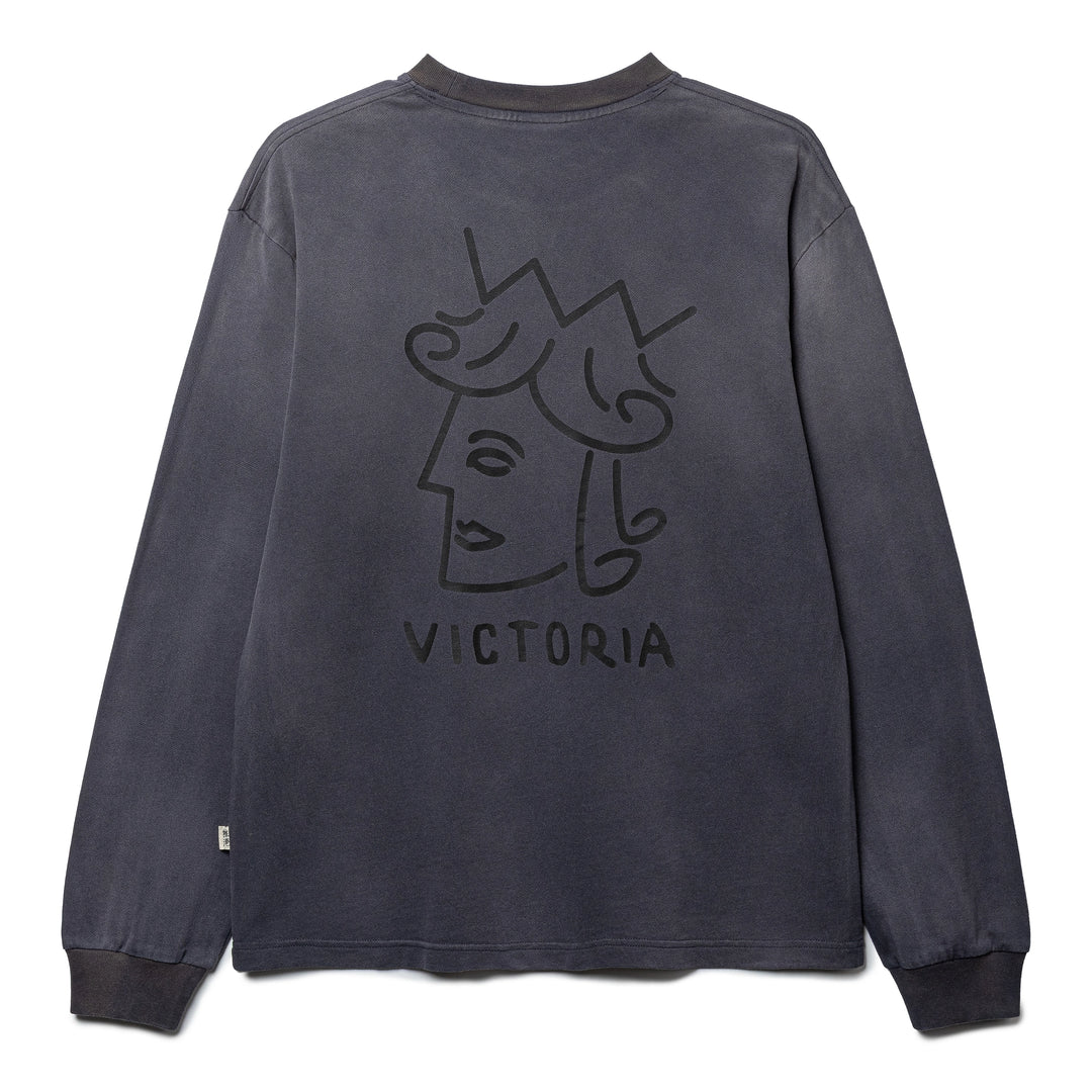 Sunfaded QH L/S Tee | Black