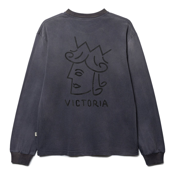 Sunfaded QH L/S Tee | Black