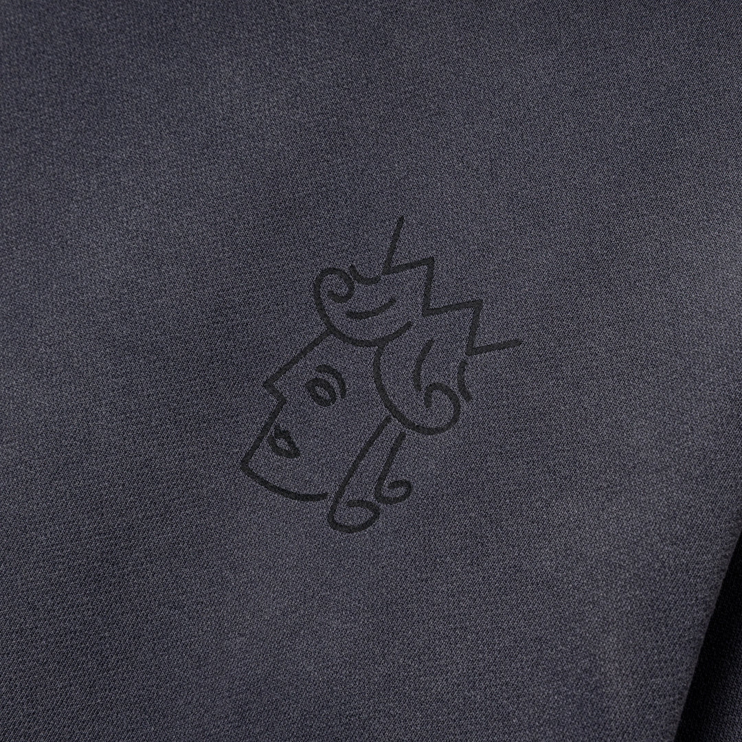 Sunfaded QH L/S Tee | Black