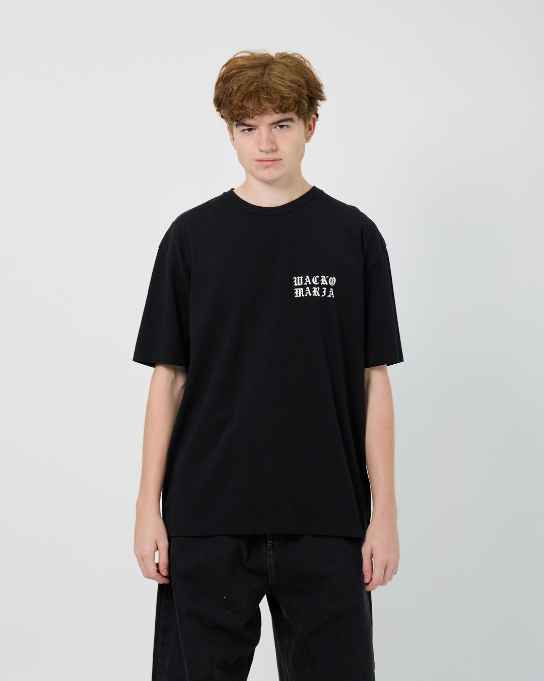 Washed Heavy Weight Crewneck Type-4 Tee | Black