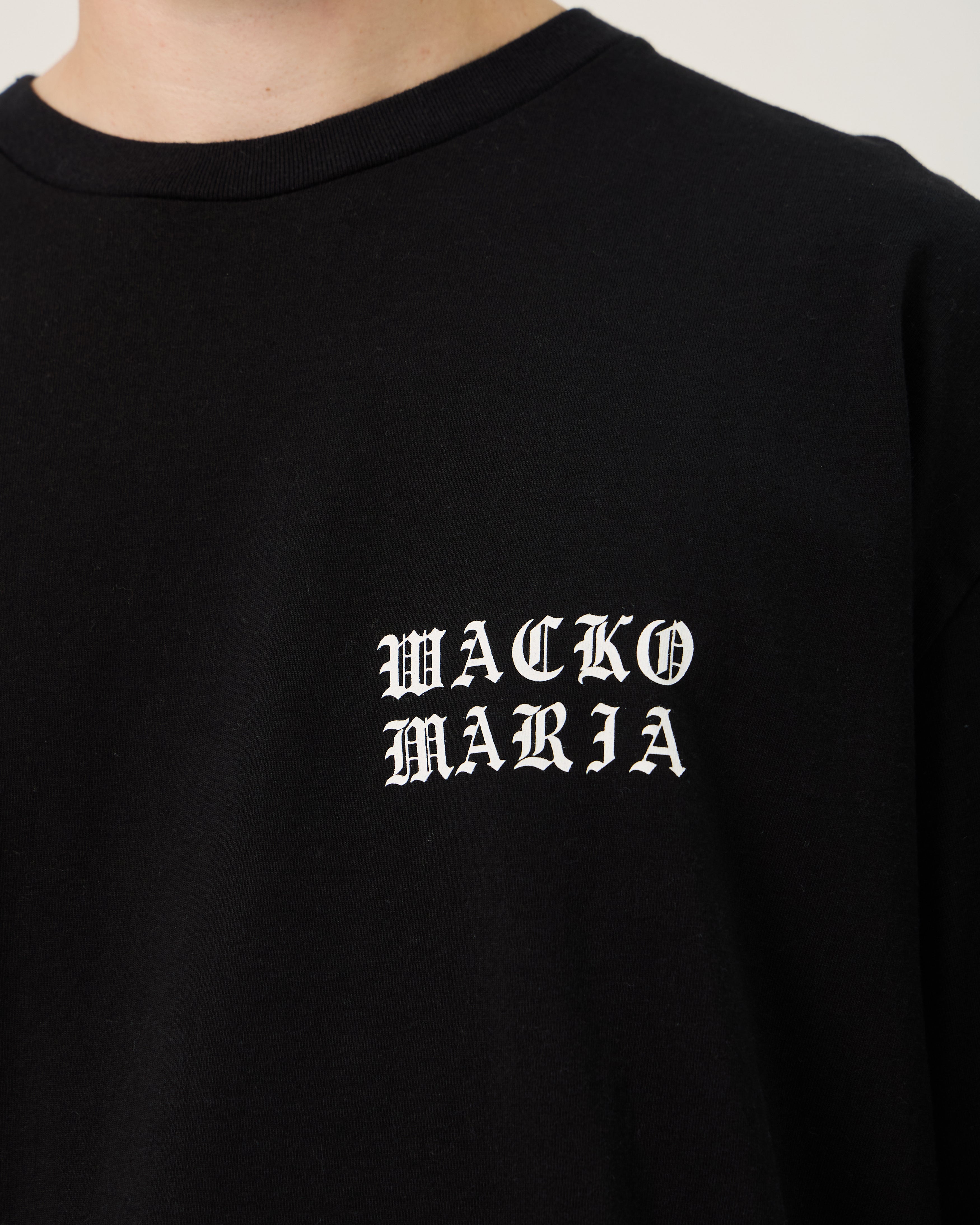 Wacko Maria Washed Heavy Weight Crewneck Type-4 Tee | Black