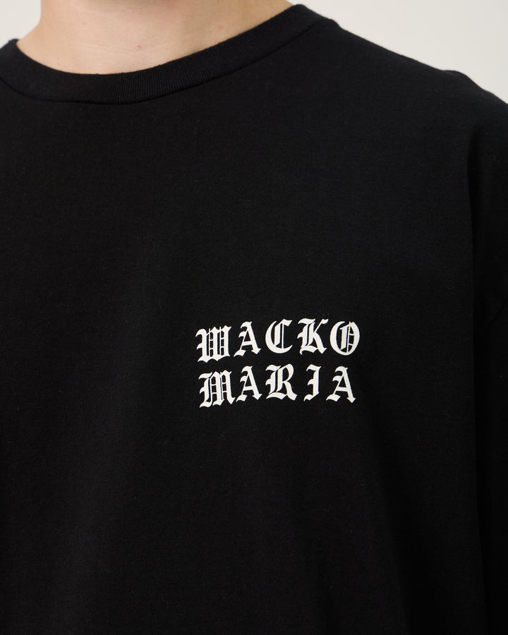 Washed Heavy Weight Crewneck Type-4 Tee | Black